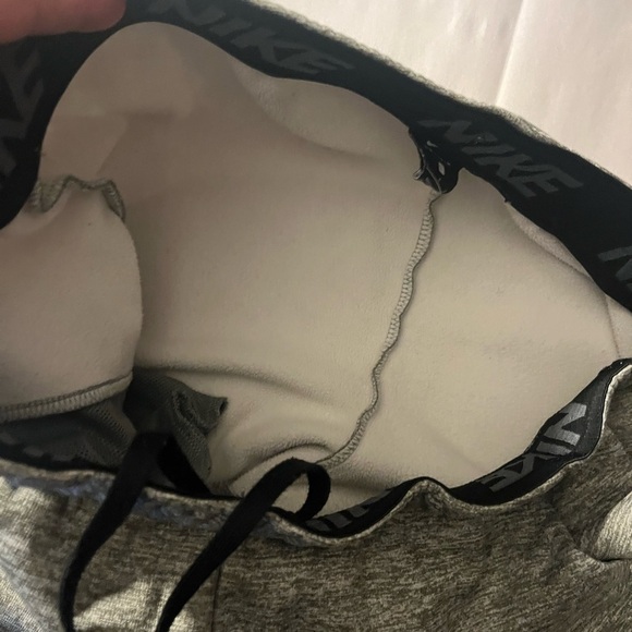 Nike Mens Dri-fit Joggers Sweat Pants Grey Nike Swoosh Logo Large - Picture 4 of 11